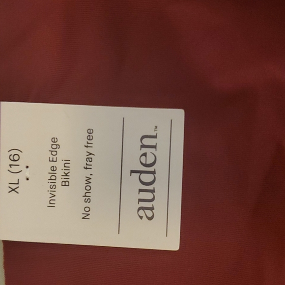 2 pairs of Auden panties NWT Burgundy and animal gold print - Picture 3 of 5